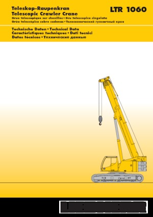 Grues à chenilles téléscopique Liebherr LTR 1060