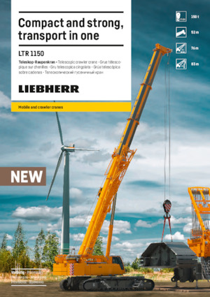 Grues à chenilles téléscopique Liebherr LTR 1150