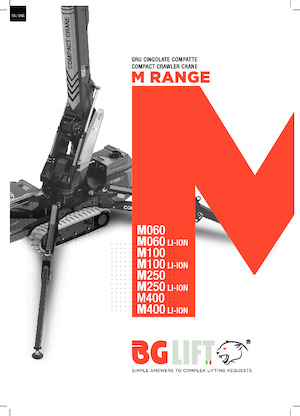 Grues à chenilles téléscopique BG Lift M 100 Li-ion