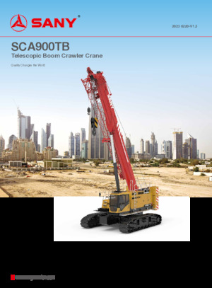 Grues à chenilles téléscopique Sany SCA900TB