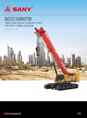 Grues à chenilles téléscopique Sany SCC1000TB