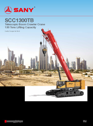 Grues à chenilles téléscopique Sany SCC1300TB 