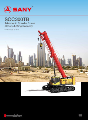Grues à chenilles téléscopique Sany SCC300TB