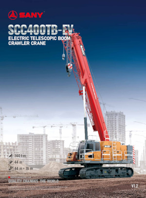 Grues à chenilles téléscopique Sany SCC400TB-EV