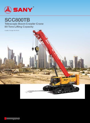 Grues à chenilles téléscopique Sany SCC800TB