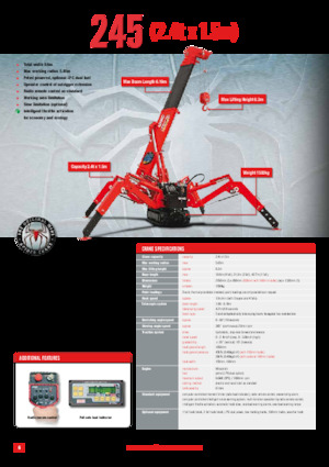 Grues à chenilles téléscopique UNIC URW-245