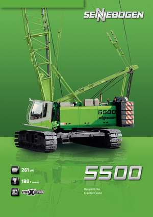 Grues à chenilles - flèche treillis Sennebogen 5500 Star Lifter