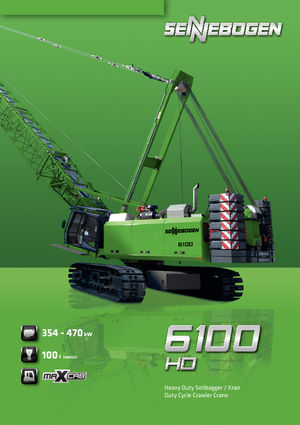 Grues à chenilles - flèche treillis Sennebogen 6100 HD-B