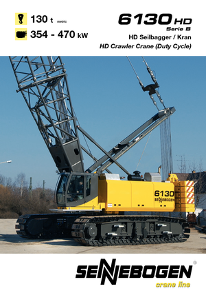 Grues à chenilles - flèche treillis Sennebogen 6130 HD