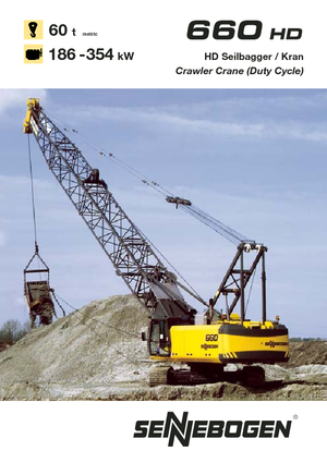 Grues à chenilles - flèche treillis Sennebogen 660 HD