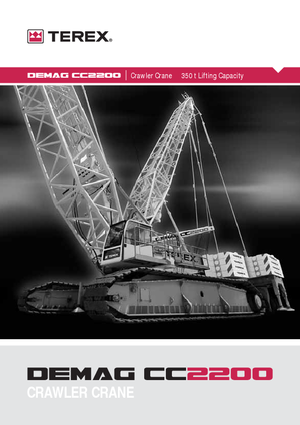 Grues à chenilles - flèche treillis Terex-Demag CC 2200