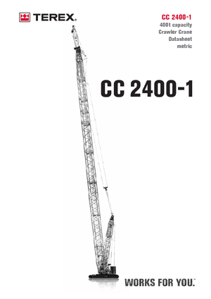 Grues à chenilles - flèche treillis Terex-Demag CC 2400-1