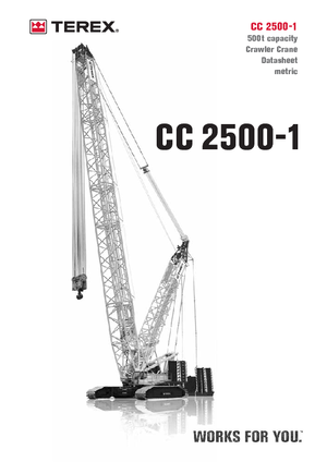 Grues à chenilles - flèche treillis Terex-Demag CC 2500-1