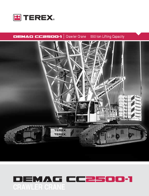 Grues à chenilles - flèche treillis Terex-Demag CC 2500-1