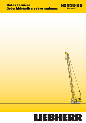 Grues à chenilles - flèche treillis Liebherr HS 835 HD Litr.