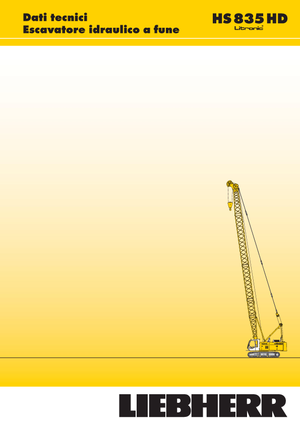 Grues à chenilles - flèche treillis Liebherr HS 835 HD Litr.