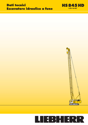 Grues à chenilles - flèche treillis Liebherr HS 845 HD Litr.