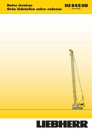 Grues à chenilles - flèche treillis Liebherr HS 845 HD Litr.