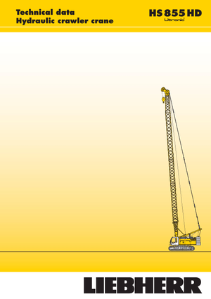 Grues à chenilles - flèche treillis Liebherr HS 855 HD Litr.