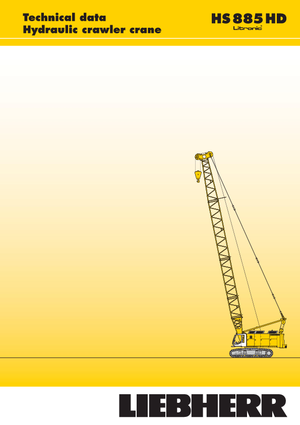 Grues à chenilles - flèche treillis Liebherr HS 885 HD Litr.