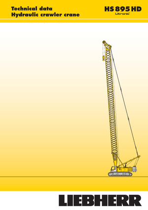 Grues à chenilles - flèche treillis Liebherr HS 895 HD