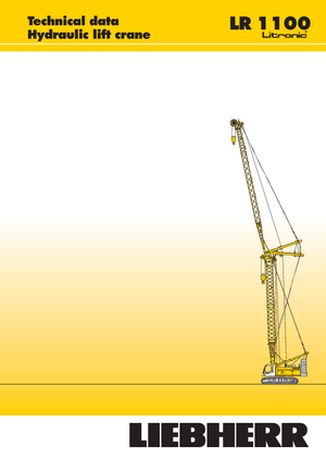 Grues à chenilles - flèche treillis Liebherr LR 1100