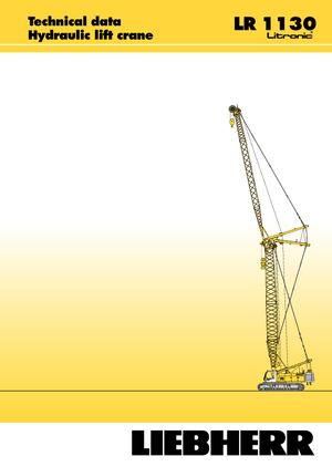 Grues à chenilles - flèche treillis Liebherr LR 1110