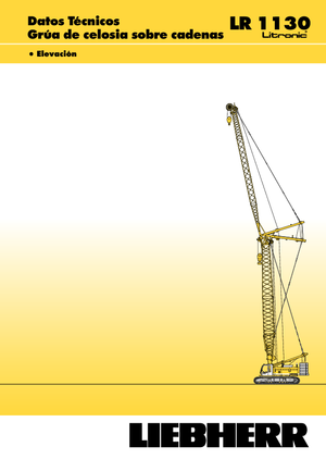 Grues à chenilles - flèche treillis Liebherr LR 1110