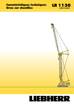 Grues à chenilles - flèche treillis Liebherr LR 1110