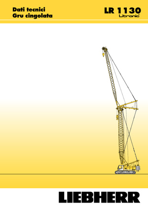 Grues à chenilles - flèche treillis Liebherr LR 1110