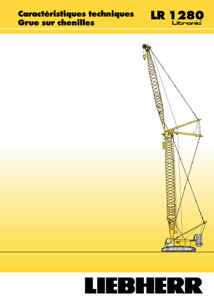 Grues à chenilles - flèche treillis Liebherr LR 1280