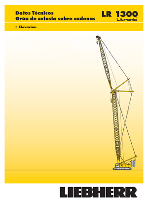 Grues à chenilles - flèche treillis Liebherr LR 1300 SX