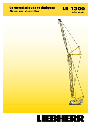 Grues à chenilles - flèche treillis Liebherr LR 1300 SX