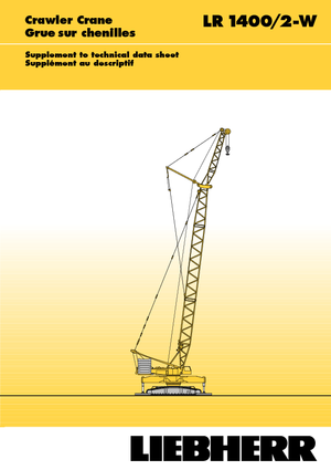 Grues à chenilles - flèche treillis Liebherr LR 1400/2