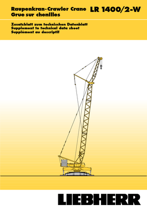 Grues à chenilles - flèche treillis Liebherr LR 1400/2