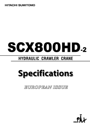 Grues à chenilles - flèche treillis Hitachi Sumitomo SCX 800 HD 2