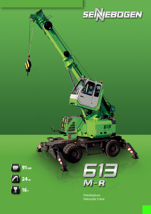 Grues à chenilles téléscopique Sennebogen 613 R