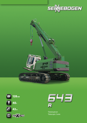 Grues à chenilles téléscopique Sennebogen 643 R