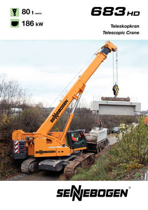 Grues à chenilles téléscopique Sennebogen 683 HD