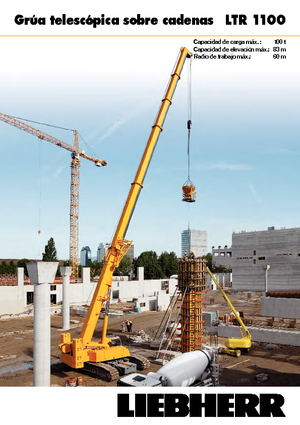 Grues à chenilles téléscopique Liebherr LTR 1100