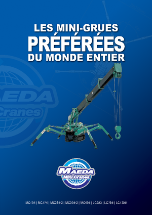 Grues à chenilles téléscopique Maeda MC 405 CRME