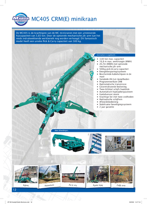 Grues à chenilles téléscopique Maeda MC 405 CRME