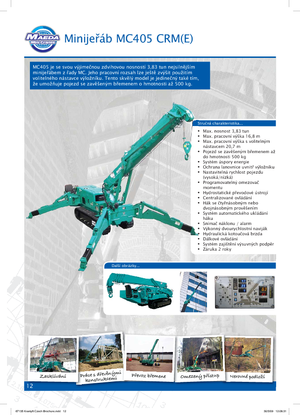 Grues à chenilles téléscopique Maeda MC 405 CRME