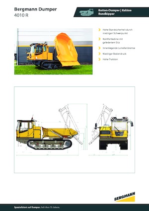 Bennes à chenilles Bergmann 4010R