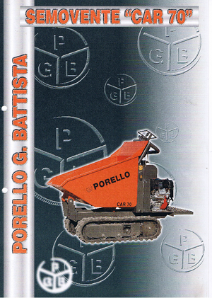 Bennes à chenilles Porello Car 70