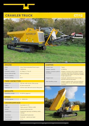 Bennes à chenilles Mastenbroek CT/12