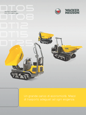 Bennes à chenilles Wacker Neuson DT08
