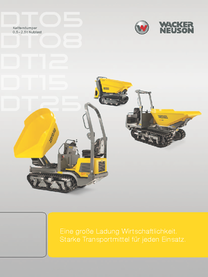 Bennes à chenilles Wacker Neuson DT08