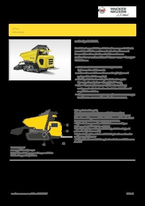 Bennes à chenilles Wacker Neuson DT10