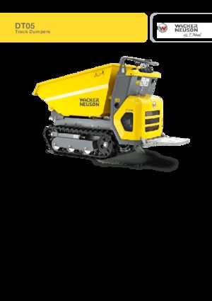 Bennes à chenilles Wacker Neuson DT05